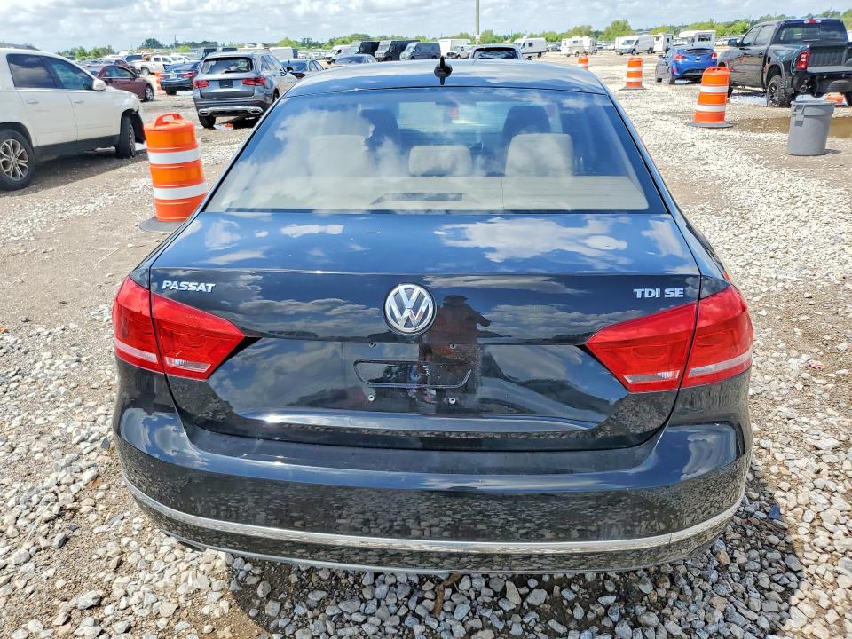 2013 Volkswagen Passat VIN 1VWBN7A33DC111610 COPART salvage auction — MINOR DENT/SCRATCHES, Tx - Certificate Of Title (P), sold $725 on 2026-10-03 (photo 6)