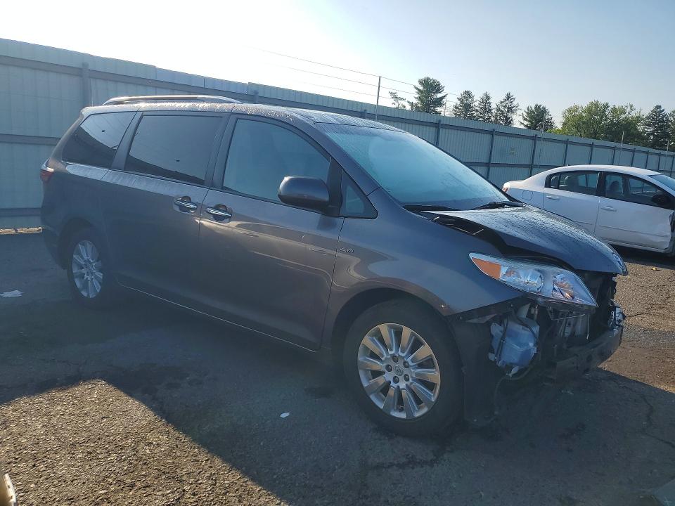2016 Toyota Sienna VIN 5TDDK3DC7GS142693 COPART salvage auction — FRONT END, Pa - Certificate Of Salvage, sold $8,800 on 2026-08-21 (photo 4)