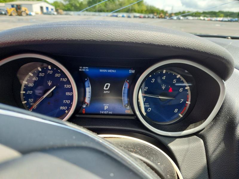 2017 Maserati Ghibli VIN ZAM57XSA4H1218881 COPART salvage auction — WATER/FLOOD, Nj - Cert Of Title-Salvage Flood, sold $5,000 on 2026-08-11 (photo 9)