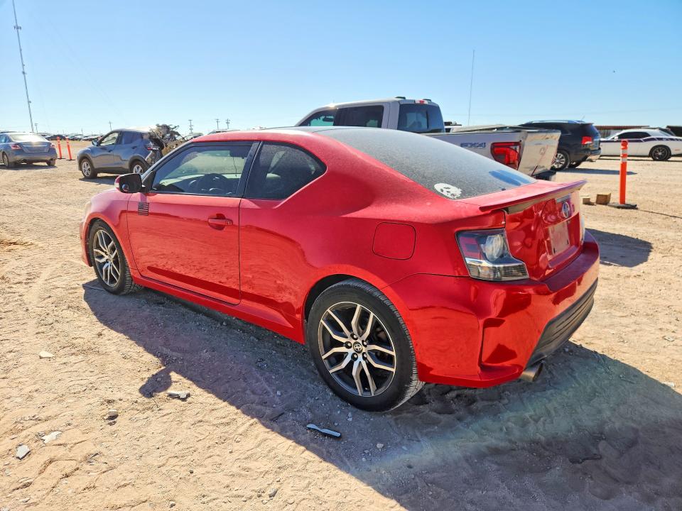 2014 Scion Tc VIN JTKJF5C75E3073632 COPART salvage auction — WATER/FLOOD, Tx - Salvage Title-Flood Damage, sold $1,000 on 2026-09-02 (photo 2)