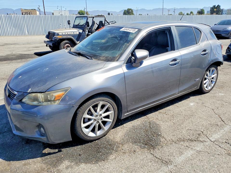 2012 Lexus Ct VIN JTHKD5BH2C2081295 COPART salvage auction — REAR END, Ca - Salvage Certificate, sold $1,750 on 2026-09-08 (photo 1)