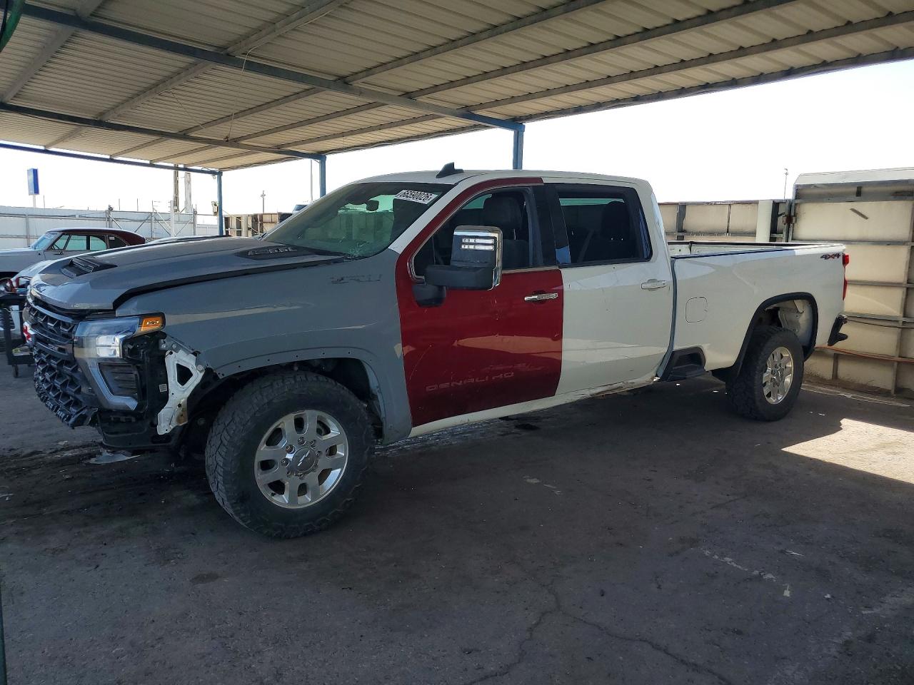 2024 Chevrolet Silverado 2500 VIN 1GC1YLE74RF363500 COPART salvage auction — Front End, TX - CERT OF TITLE-REBUILT SALVAGE, sold $12,800 on 2026-09-11 (photo 1)