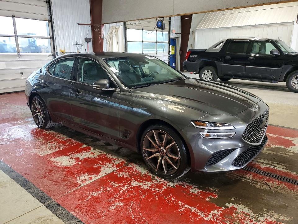 2025 Genesis G70 VIN KMTG34SC5SU157878 COPART salvage auction — FRONT END, VA - CERTIFICATE OF TITLE, sold $19,600 on 2026-09-02 (photo 4)