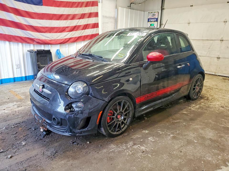 2015 Fiat 500 VIN 3C3CFFFH7FT501740 COPART salvage auction — FRONT END, ID - SALVAGE CERTIFICATE OF TITLE, sold $900 on 2026-08-13 (photo 1)