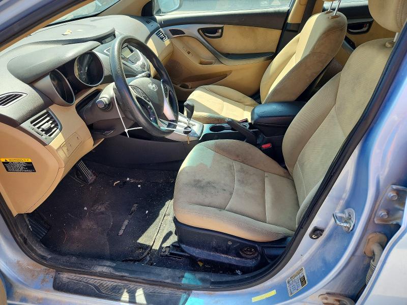 2012 Hyundai Elantra VIN KMHDH4AE2CU304502 COPART salvage auction — MECHANICAL, Salvage Title, sold $350 on 2026-09-12 (photo 7)