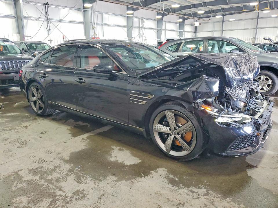 2024 Genesis G80 VIN KMTGB4SD3RU211281 COPART salvage auction — FRONT END, Mn - Cert Of Title-Salvage, sold $11,800 on 2026-10-20 (photo 4)