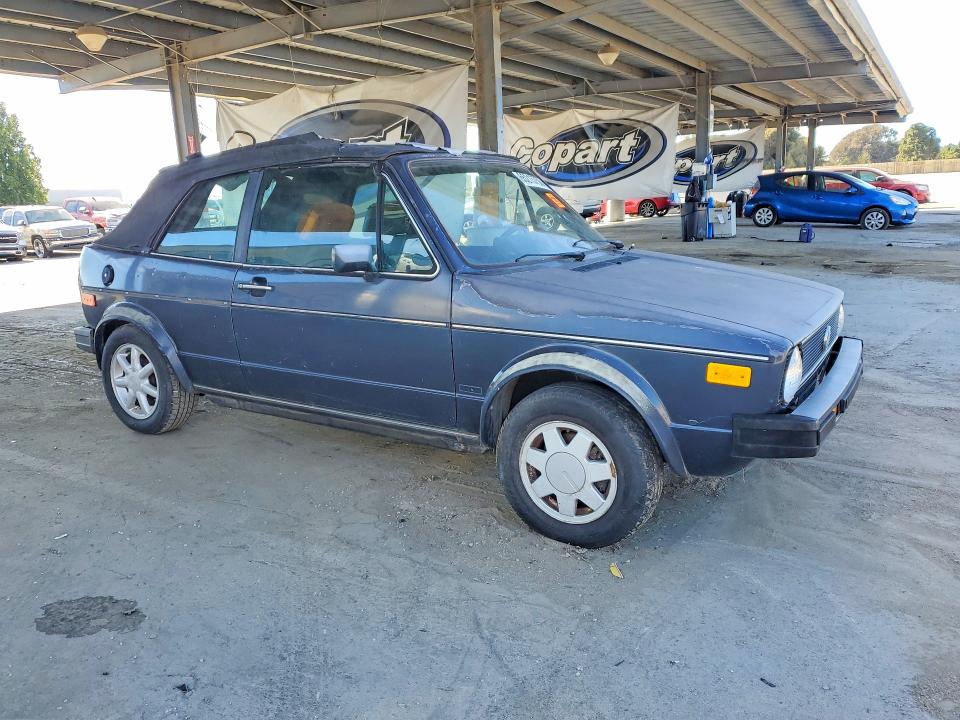 1987 Volkswagen Cabriolet VIN WVWCA015XHK006361 COPART salvage auction — ROOF, CA - DIS/DLR/EXP ONLY CLEAN TITLE, sold $175 on 2026-08-18 (photo 4)