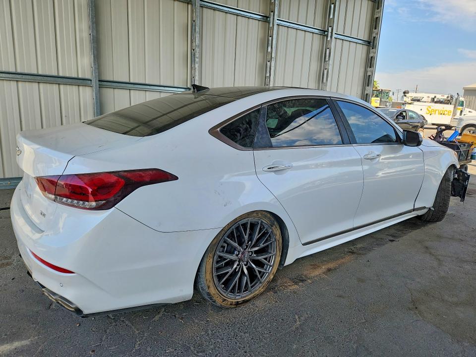 2018 Genesis G80 VIN KMHGN4JB7JU240787 COPART salvage auction — FRONT END, Ca - Salvage Certificate, sold $2,250 on 2026-10-01 (photo 3)