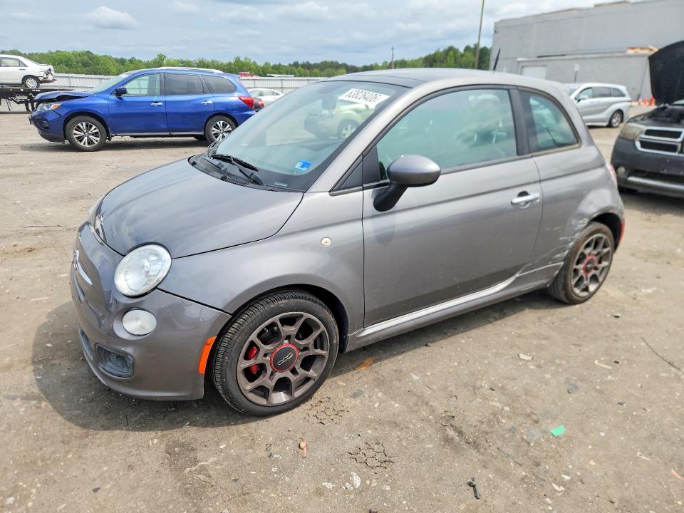 2012 Fiat 500 VIN 3C3CFFBR9CT254103 COPART salvage auction — SIDE, Va - Certificate Of Title, sold $550 on 2026-08-19 (photo 1)