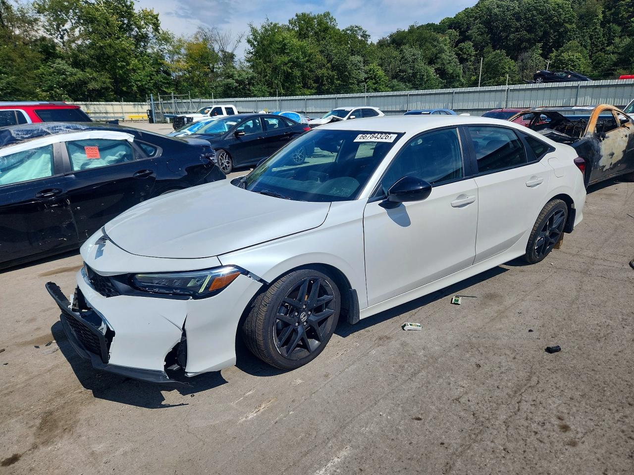 2025 Honda Civic VIN 2HGFE2F55SH516302 — COPART salvage auction photo