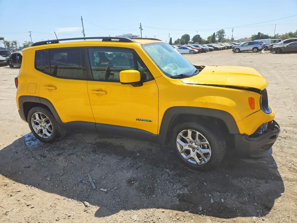 2018 Jeep Renegade VIN ZACCJABB3JPJ13058 COPART salvage auction — FRONT END, Ca - Salvage Certificate, sold $1,050 on 2026-08-20 (photo 4)