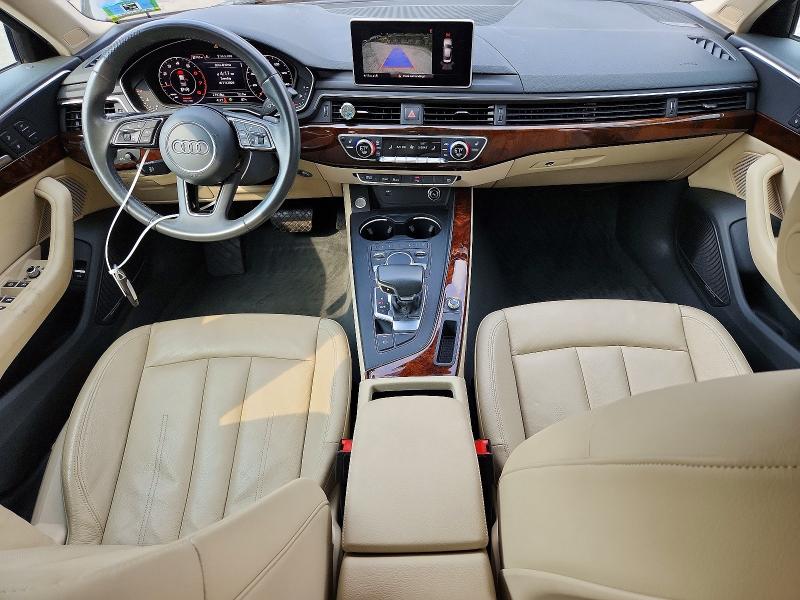 2018 Audi A4 VIN WAULMAF40JA086405 COPART salvage auction — FRONT END, Ny - Mv-907A Salvage Certificate, sold $7,100 on 2026-09-03 (photo 8)
