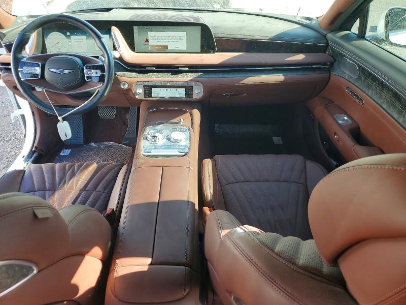 2023 Genesis G90 VIN KMTFC4SD8PU027654 COPART salvage auction — SIDE, Nv - Salvage Title, sold $36,500 on 2026-09-17 (photo 8)