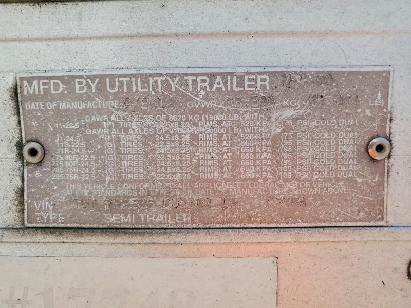 2013 Utility trailer manufacture Utility tr VIN 1UYVS2535DU536215 COPART salvage auction — MINOR DENT/SCRATCHES, ME - CERTIFICATE OF TITLE, sold $2,650 on 2026-09-09 (photo 9)