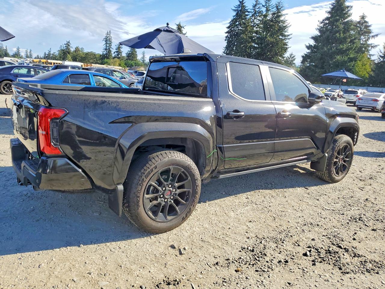 2024 Toyota Tacoma VIN 3TMLB5JN9RM073084 COPART salvage auction — Rear End, Bs - Salvage Title, sold $21,500 on 2026-09-25 (photo 3)