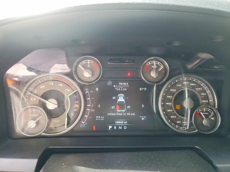 2017 Ram 2500 VIN 3C6UR5GL7HG509795 COPART salvage auction — FRONT END, Salvage Title, sold $16,400 on 2026-08-28 (photo 9)