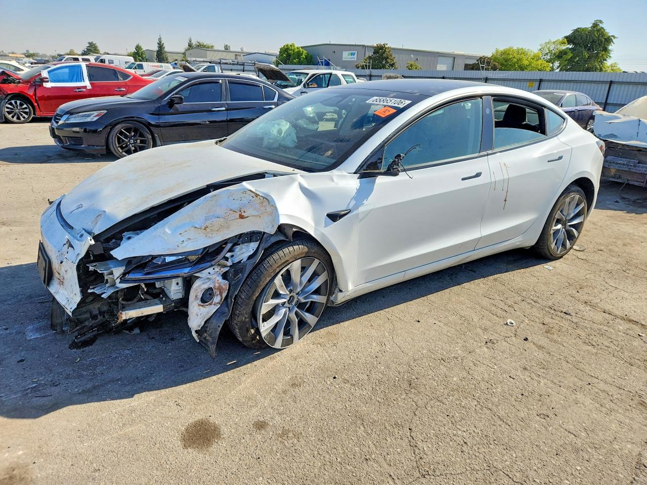 2025 Tesla Model 3 VIN 5YJ3E1EAXSF078800 — COPART salvage auction photo