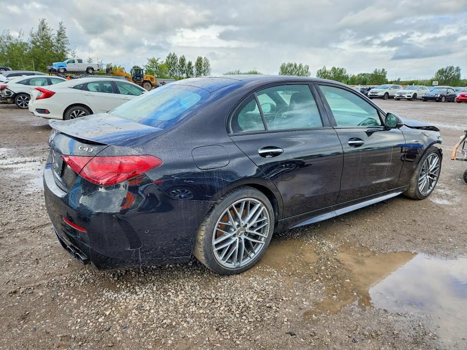 2023 Mercedes-benz C-klasse amg VIN W1KAF8HB4PR124548 COPART salvage auction — FRONT END, On - Permit Salvage (P), sold $28,500 on 2026-09-03 (photo 3)