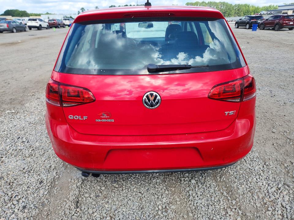 2015 Volkswagen Golf VIN 3VW217AU8FM014005 COPART salvage auction — MINOR DENT/SCRATCHES, Sc - Dealer Only Clean Title, sold $4,250 on 2026-08-19 (photo 6)