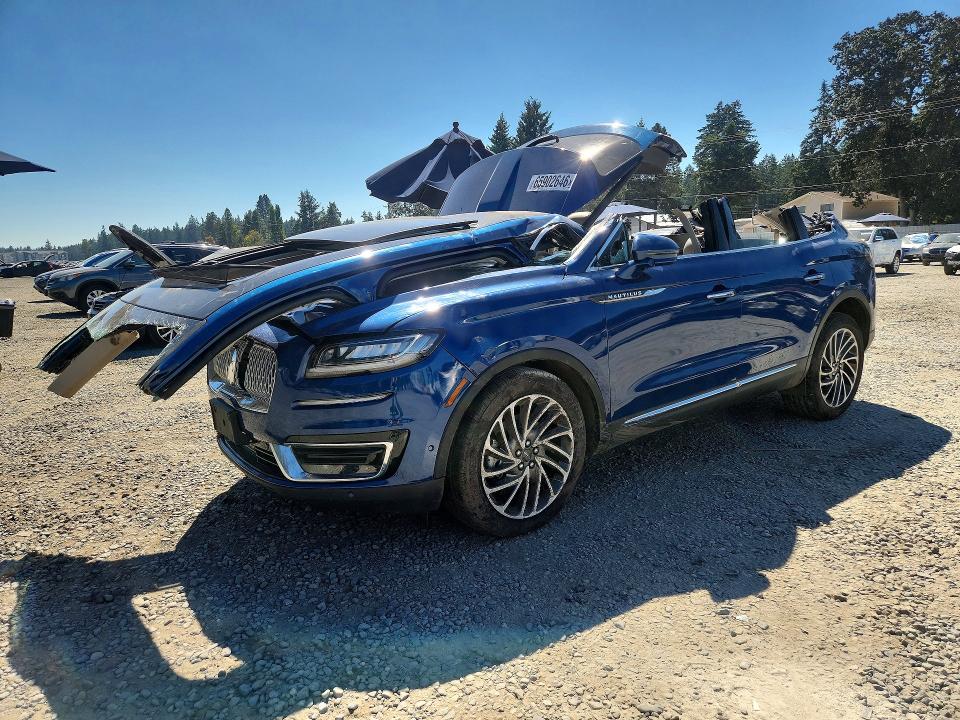 2020 Lincoln Nautilus VIN 2LMPJ8KP6LBL03890 COPART salvage auction — ALL OVER, WA - BILL OF SALE, sold $525 on 2026-09-25 (photo 1)