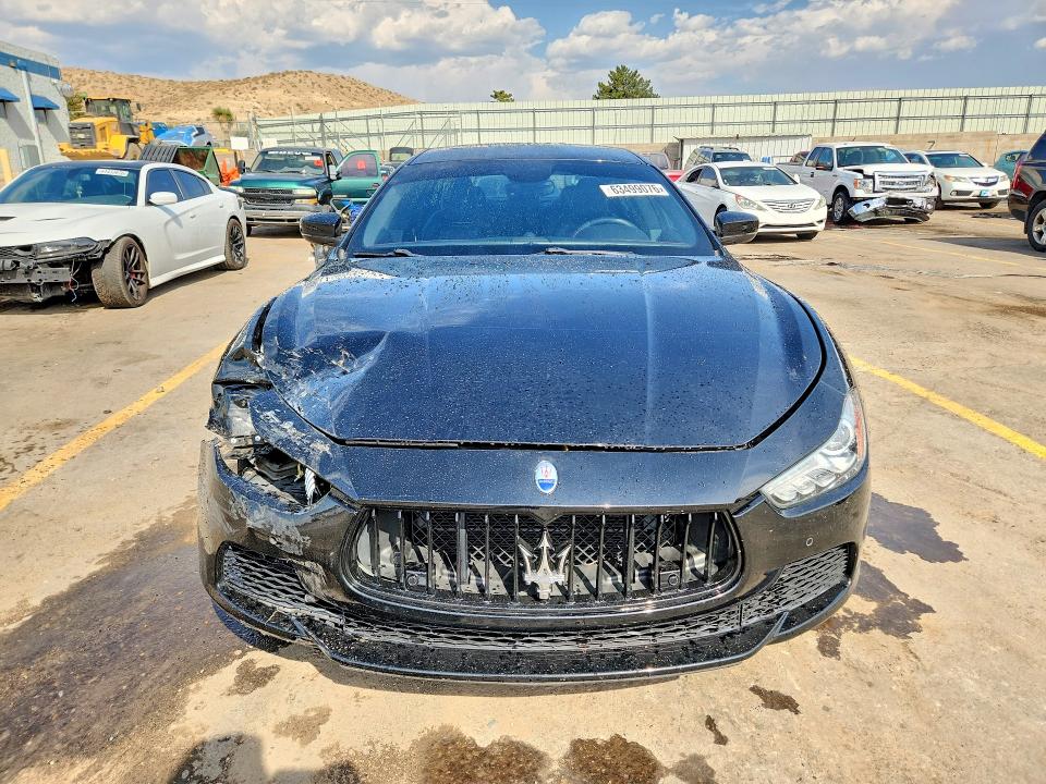 2017 Maserati Ghibli VIN ZAM57XSS9H1249763 COPART salvage auction — FRONT END, Salvage Title, sold $200 on 2026-08-17 (photo 5)