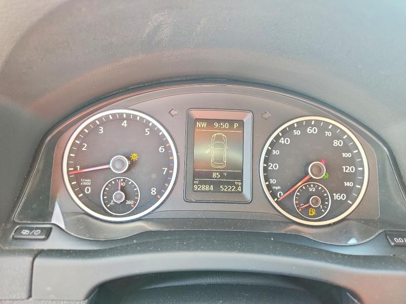 2013 Volkswagen Tiguan VIN WVGAV3AX8DW600900 COPART salvage auction — FRONT END, FL - CERTIFICATE OF TITLE, sold $1,050 on 2026-08-17 (photo 9)
