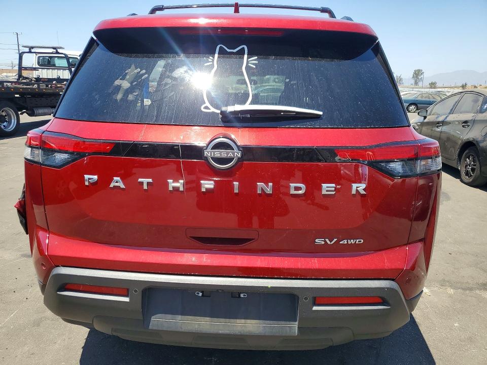 2023 Nissan Pathfinder VIN 5N1DR3BC7PC221518 COPART salvage auction — BURN, CA - SALVAGE CERTIFICATE, sold $8,500 on 2026-09-04 (photo 6)