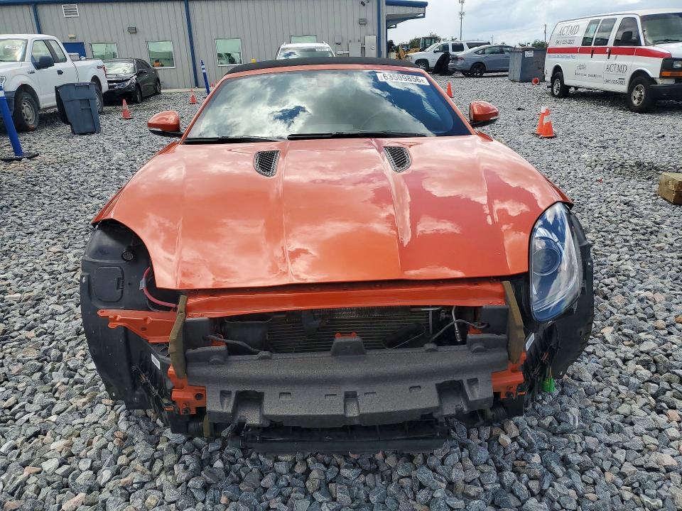 2014 Jaguar F-type VIN SAJWA6FC3E8K05155 COPART salvage auction — FRONT END, Fl - Cert Of Title Slvg Rebuildable, sold $8,900 on 2026-08-25 (photo 5)