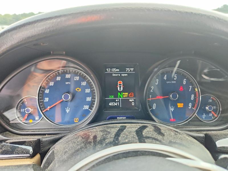 2009 Maserati Granturismo VIN ZAMHJ45A390045368 COPART salvage auction — FRONT END, GA - CERTIFICATE OF TITLE, sold $8,800 on 2026-08-11 (photo 9)