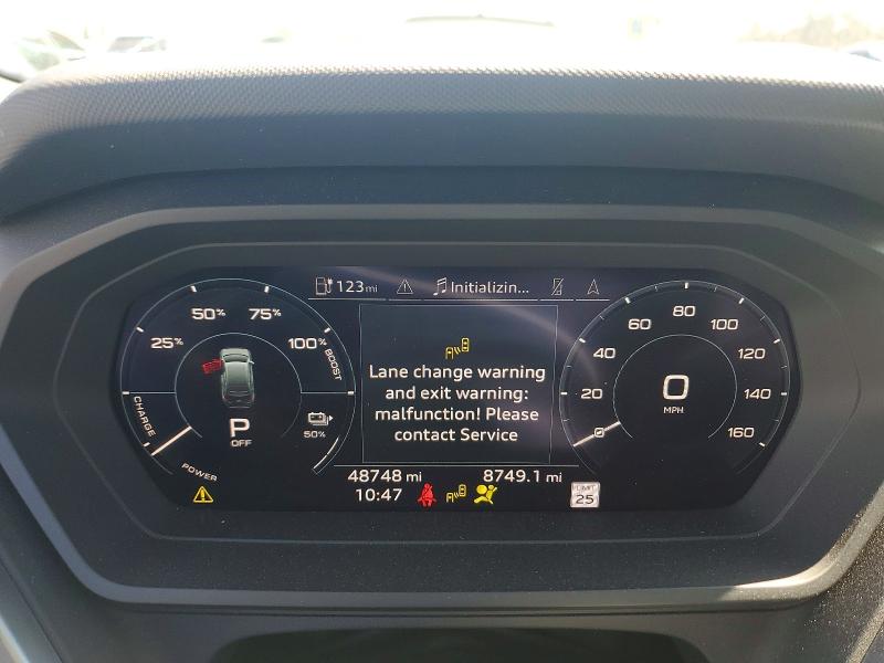 2023 Audi Q4 e-tron VIN WA1L2BFZ4PP063476 COPART salvage auction — FRONT END, Ca - Salvage Certificate, sold $12,800 on 2026-09-11 (photo 9)