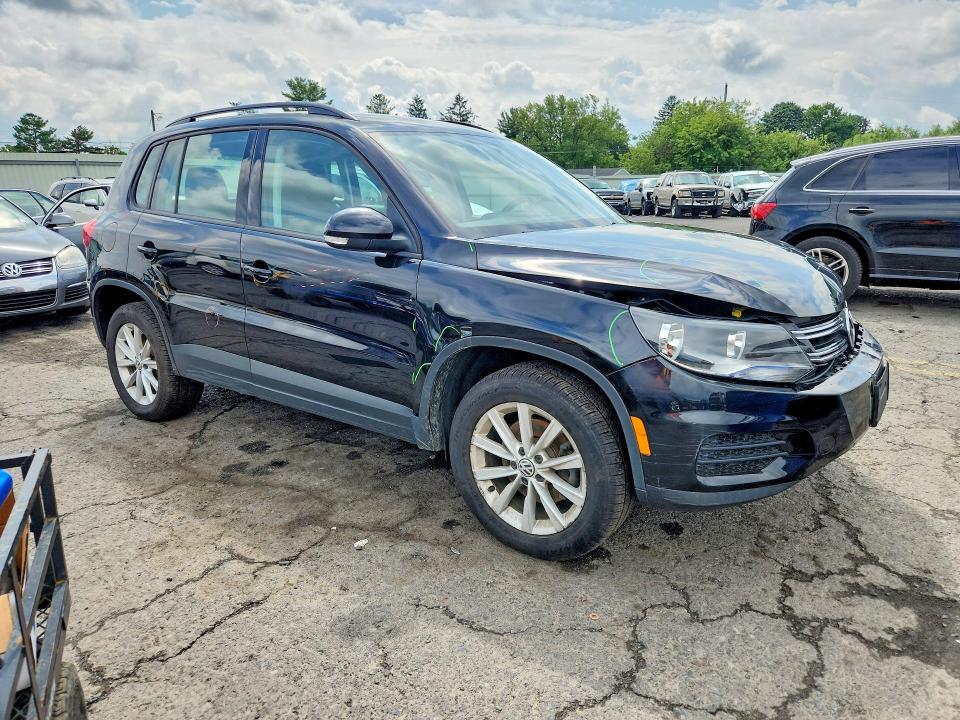 2017 Volkswagen Tiguan VIN WVGBV7AX8HK047013 COPART salvage auction — FRONT END, Pa - Certificate Of Salvage, sold $925 on 2026-08-07 (photo 4)