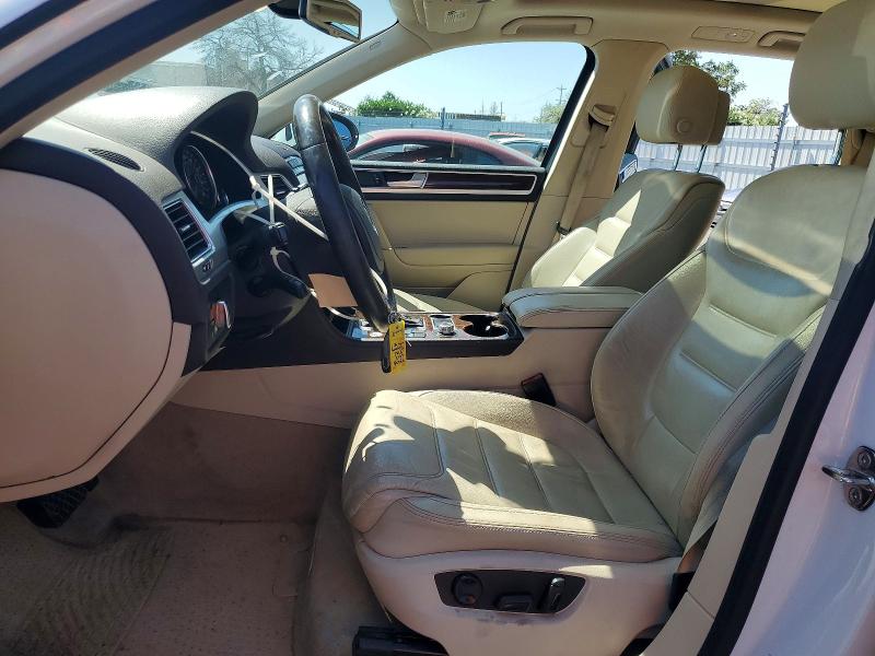 2015 Volkswagen Touareg VIN WVGEF9BP8FD006290 COPART salvage auction — FRONT END, Ca - Salvage Certificate, sold $675 on 2026-08-11 (photo 7)