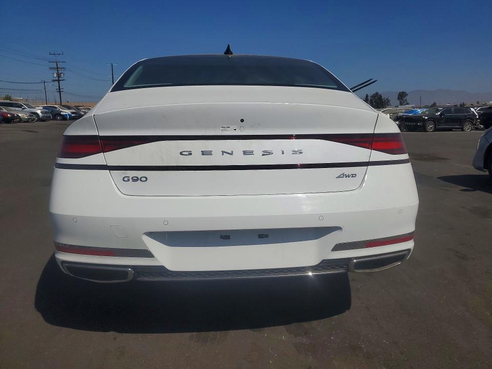 2025 Genesis G90 VIN KMTFC4SD2SU053515 COPART salvage auction — FRONT END, Ca - Lien Papers-Clean Or Ac, sold $15,400 on 2026-08-10 (photo 6)