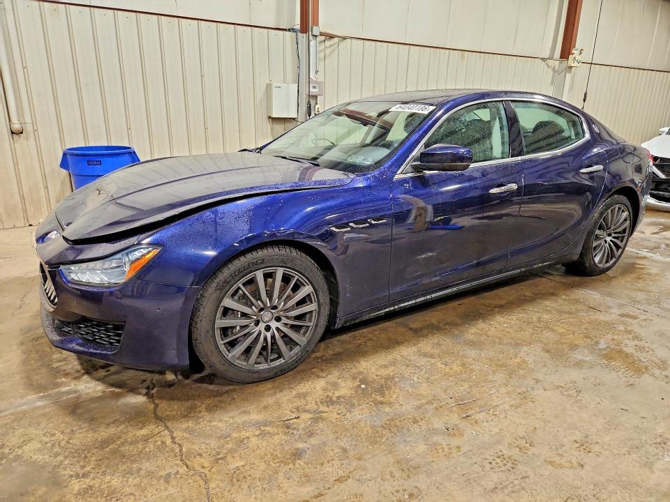 2019 Maserati Ghibli VIN ZAM57YTAXK1313232 COPART salvage auction — FRONT END, Pa - Certificate Of Salvage, sold $7,600 on 2026-08-18 (photo 1)