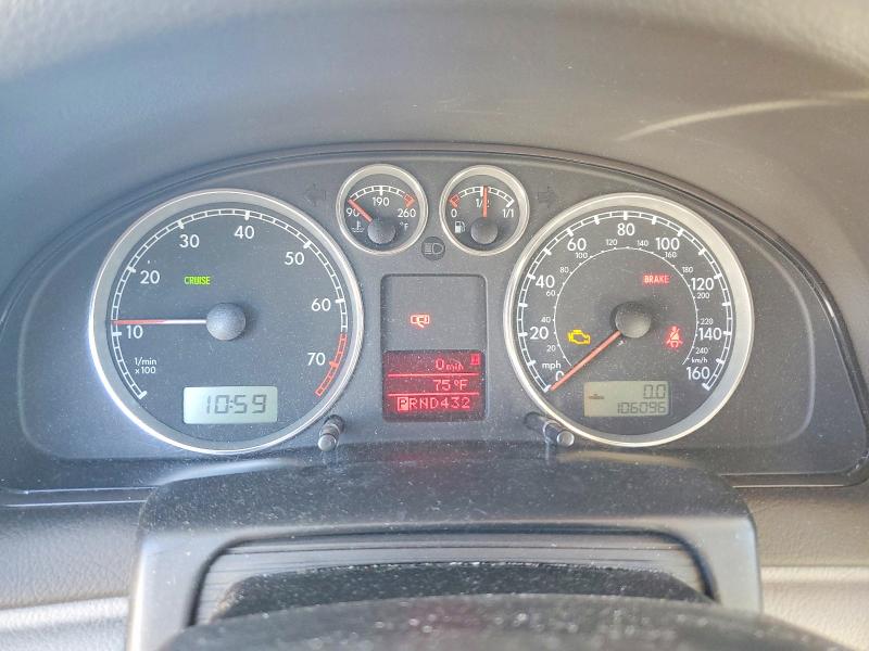 2004 Volkswagen Passat VIN WVWWH63B94E126062 COPART salvage auction — FRONT END, Ca - Salvage Certificate, sold $90 on 2026-08-18 (photo 9)