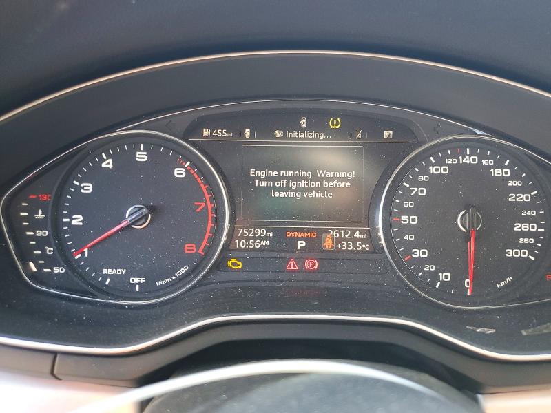 2018 Audi A5 VIN WAUENCF59JA047483 COPART salvage auction — FRONT END, Salvage Title, sold $7,000 on 2026-08-25 (photo 9)