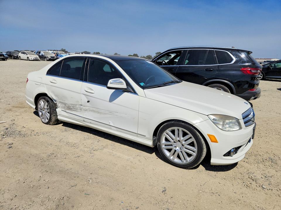 2008 Mercedes-benz C class VIN WDDGF54X58R023837 COPART salvage auction — REAR END, CA - SALVAGE CERTIFICATE, sold $100 on 2026-08-13 (photo 4)