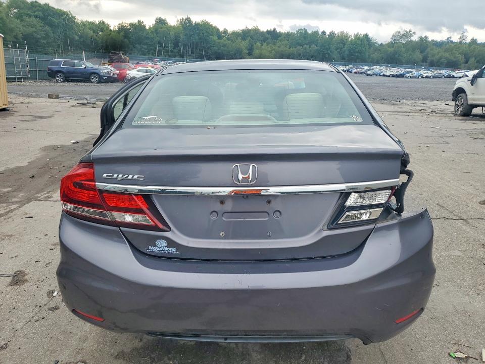 2014 Honda Civic VIN 2HGFB2F58EH543202 COPART salvage auction — SIDE, Pa - Certificate Of Salvage, sold $800 on 2026-09-09 (photo 6)