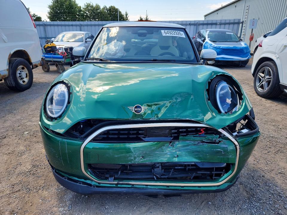 2025 Mini Cooper VIN WMW23GD05S2W12492 COPART salvage auction — FRONT END, On - Permit No Brand - Unfit, sold $8,200 on 2026-08-27 (photo 5)