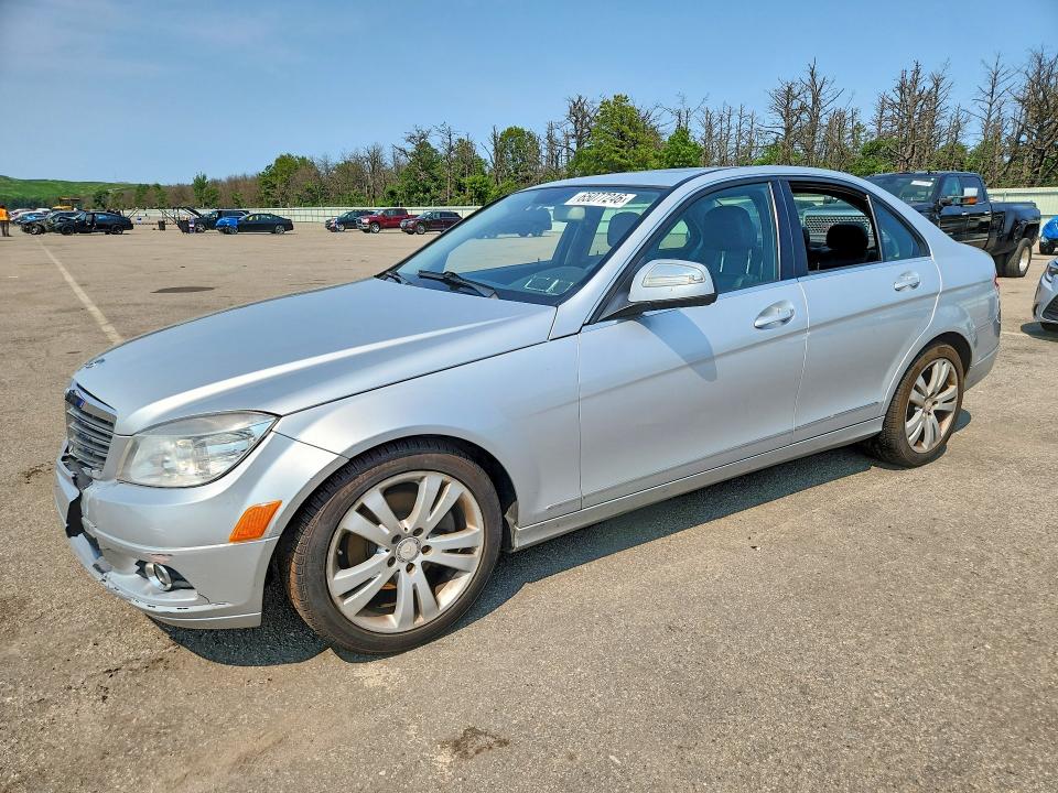 2009 Mercedes-benz C class VIN WDDGF81X89F196714 COPART salvage auction — FRONT END, Ny - Mv-907A Salvage Certificate, sold $500 on 2026-08-17 (photo 1)