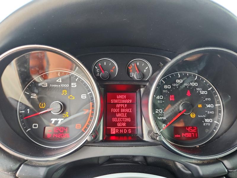 2008 Audi Tt VIN TRURD38J681018072 COPART salvage auction — FRONT END, Mi - Dealer Only Clean Title, sold $550 on 2026-09-10 (photo 9)