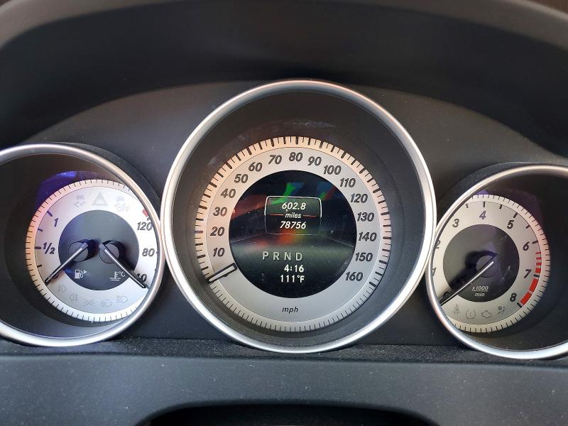2014 Mercedes-benz C-klasse VIN WDDGF4HB0EA954653 COPART salvage auction — WATER/FLOOD, Tx - Salvage Title-Flood Damage, sold $500 on 2026-08-07 (photo 9)