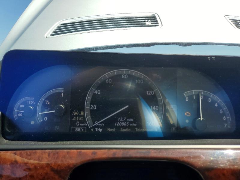 2012 Mercedes-benz S-klasse VIN WDDNG7DBXCA437174 COPART salvage auction — MINOR DENT/SCRATCHES, Ca - Salvage Certificate, sold $2,500 on 2026-08-07 (photo 9)
