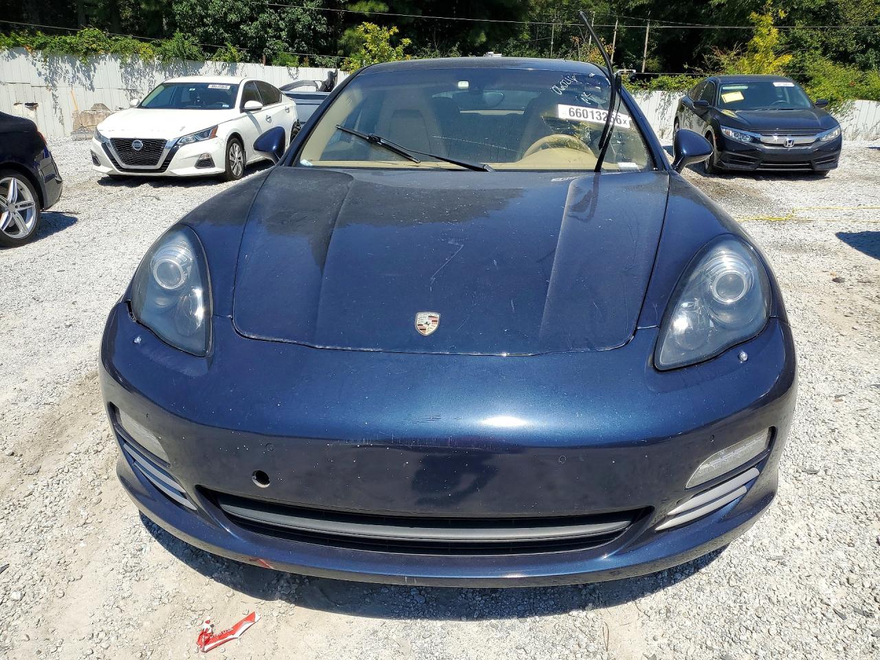 2012 Porsche Panamera VIN WP0AB2A71CL060216 COPART salvage auction — Front End, GA - CERTIFICATE OF TITLE, sold $7,100 on 2026-09-09 (photo 5)