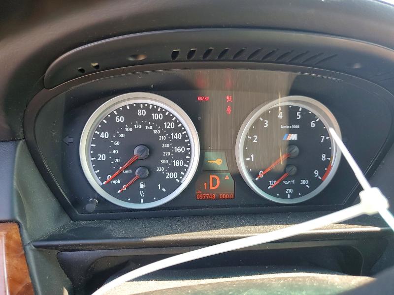 2006 BMW M5 VIN WBSNB93596B583301 COPART salvage auction — FRONT END, VA - CERTIFICATE OF TITLE (P), sold $10,700 on 2026-08-25 (photo 9)