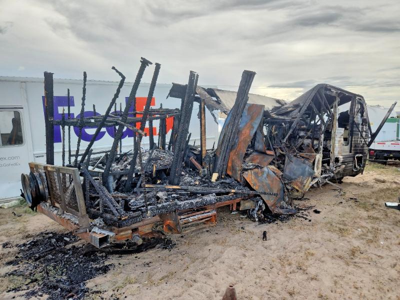 2024 Foresriver VIN 4X4TCKY24RK087354 COPART salvage auction — BURN, NM - NON-REPAIRABLE VEHICLE CERT, sold $50 on 2026-10-15 (photo 4)