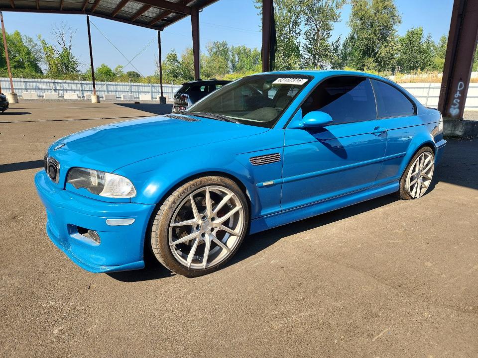 2004 BMW M3 VIN WBSBL93494PN56607 — COPART salvage auction photo