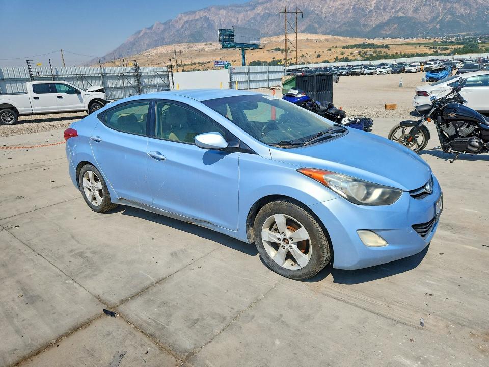 2012 Hyundai Elantra VIN KMHDH4AE2CU304502 COPART salvage auction — MECHANICAL, Salvage Title, sold $350 on 2026-09-12 (photo 4)