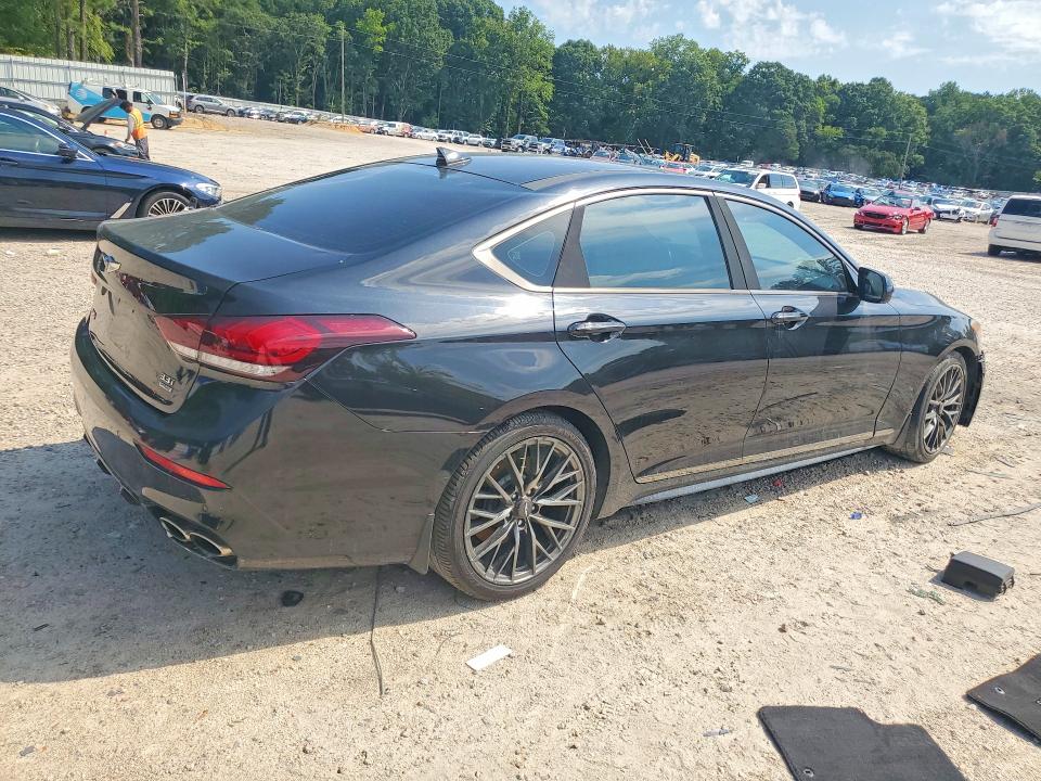2018 Genesis G80 VIN KMHGN4JB9JU241309 COPART salvage auction — MECHANICAL, Va - Dealer Only Clean Title, sold $6,300 on 2026-09-11 (photo 3)