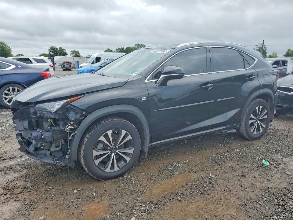 2020 Lexus Nx VIN JTJSARDZ1L5003075 COPART salvage auction — FRONT END, Nj - Cert Of Title-Salvage, sold $7,600 on 2026-08-28 (photo 1)